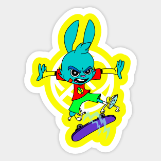 Skate Bunny! Sticker